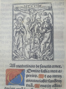 Hore Beate Marie Virginis Secundum usum Parisiensem, 1528. Extremely Scarce Book of Hours Printed on Vellum, With 11 Miniatures. Recorded as a Lost Edition on USTC