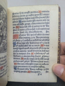 Hore Beate Marie Virginis Secundum usum Parisiensem, 1528. Extremely Scarce Book of Hours Printed on Vellum, With 11 Miniatures. Recorded as a Lost Edition on USTC