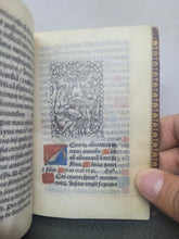 Load image into Gallery viewer, Hore Beate Marie Virginis Secundum usum Parisiensem, 1528. Extremely Scarce Book of Hours Printed on Vellum, With 11 Miniatures. Recorded as a Lost Edition on USTC