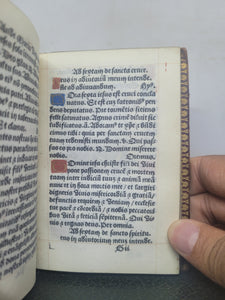 Hore Beate Marie Virginis Secundum usum Parisiensem, 1528. Extremely Scarce Book of Hours Printed on Vellum, With 11 Miniatures. Recorded as a Lost Edition on USTC