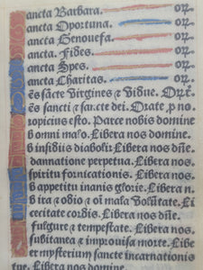 Hore Beate Marie Virginis Secundum usum Parisiensem, 1528. Extremely Scarce Book of Hours Printed on Vellum, With 11 Miniatures. Recorded as a Lost Edition on USTC