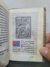 Load image into Gallery viewer, Hore Beate Marie Virginis Secundum usum Parisiensem, 1528. Extremely Scarce Book of Hours Printed on Vellum, With 11 Miniatures. Recorded as a Lost Edition on USTC