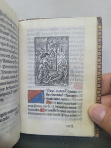 Hore Beate Marie Virginis Secundum usum Parisiensem, 1528. Extremely Scarce Book of Hours Printed on Vellum, With 11 Miniatures. Recorded as a Lost Edition on USTC