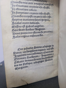 Hore Beate Marie Virginis Secundum usum Parisiensem, 1528. Extremely Scarce Book of Hours Printed on Vellum, With 11 Miniatures. Recorded as a Lost Edition on USTC