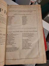 Load image into Gallery viewer, Comedies, Histories, and Tragedies. Published according to the true Original Copies. Unto which is added, Seven Plays, never before Printed in Folio... The Fourth Edition, 1685