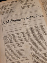 Load image into Gallery viewer, Comedies, Histories, and Tragedies. Published according to the true Original Copies. Unto which is added, Seven Plays, never before Printed in Folio... The Fourth Edition, 1685