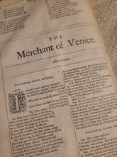 Load image into Gallery viewer, Comedies, Histories, and Tragedies. Published according to the true Original Copies. Unto which is added, Seven Plays, never before Printed in Folio... The Fourth Edition, 1685