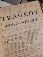 Load image into Gallery viewer, Comedies, Histories, and Tragedies. Published according to the true Original Copies. Unto which is added, Seven Plays, never before Printed in Folio... The Fourth Edition, 1685