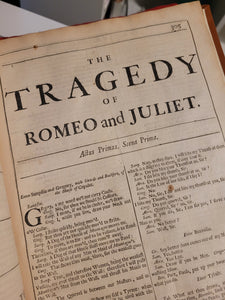 Comedies, Histories, and Tragedies. Published according to the true Original Copies. Unto which is added, Seven Plays, never before Printed in Folio... The Fourth Edition, 1685