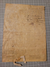 Load image into Gallery viewer, ***RESERVED*** Medieval Charter. Manuscript on Parchment, 1272. Merchant Jacques De Lépine Receives Payment of 38 Sols on a House in Paris