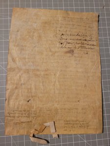 ***RESERVED*** Medieval Charter. Manuscript on Parchment, 1272. Merchant Jacques De Lépine Receives Payment of 38 Sols on a House in Paris