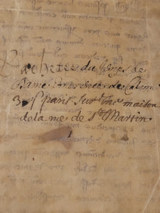 ***RESERVED*** Medieval Charter. Manuscript on Parchment, 1272. Merchant Jacques De Lépine Receives Payment of 38 Sols on a House in Paris