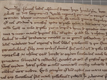 Load image into Gallery viewer, ***RESERVED*** Medieval Charter. Manuscript on Parchment, August 1270. Sale to one Gilles de Pas of Artois