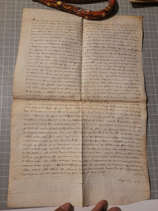 Medieval Charter. Manuscript on Parchment, August 1304. The Sale of a House on Rue Saint-Martin-des-Champs