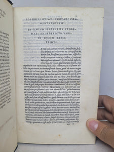 Ioannis Iouiani Pontani Opera omnia soluta oratione composita, 1518-1519. Complete Three Volume Set. Containing the Oft Censored Charon Dialogues