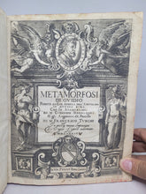 Load image into Gallery viewer, Le Metamorfosi di Ovidio Ridotte da Gio Andrea dell&#39;Anguillara, 1584. With Several Pages of Text Supplemented by an Early Hand