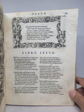 Load image into Gallery viewer, Le Metamorfosi di Ovidio Ridotte da Gio Andrea dell&#39;Anguillara, 1584. With Several Pages of Text Supplemented by an Early Hand