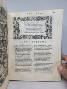 Le Metamorfosi di Ovidio Ridotte da Gio Andrea dell'Anguillara, 1584. With Several Pages of Text Supplemented by an Early Hand