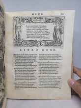 Load image into Gallery viewer, Le Metamorfosi di Ovidio Ridotte da Gio Andrea dell&#39;Anguillara, 1584. With Several Pages of Text Supplemented by an Early Hand