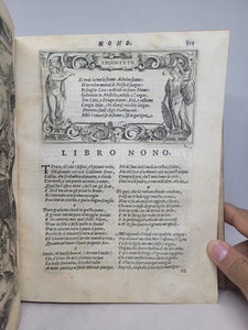 Le Metamorfosi di Ovidio Ridotte da Gio Andrea dell'Anguillara, 1584. With Several Pages of Text Supplemented by an Early Hand
