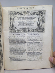 Le Metamorfosi di Ovidio Ridotte da Gio Andrea dell'Anguillara, 1584. With Several Pages of Text Supplemented by an Early Hand