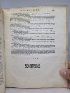 Le Metamorfosi di Ovidio Ridotte da Gio Andrea dell'Anguillara, 1584. With Several Pages of Text Supplemented by an Early Hand