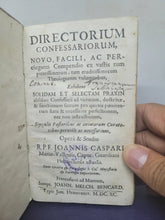 Load image into Gallery viewer, Directorium Confessariorum, 1690. Bound in 15th Century Manuscript Waste