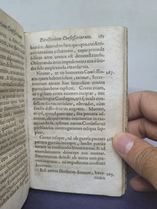 Directorium Confessariorum, 1690. Bound in 15th Century Manuscript Waste