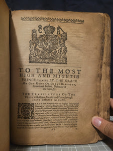 The Holy Bible, Containing the Old Testament and the New: Newly Translated Out of the Originall Tongues, and With the Former Translations Diligently Compared and Revised. By his Majesties Special Commandement, 1633. Old Testament and Apocrypha Only