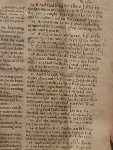 The Holy Bible, Containing the Old Testament and the New: Newly Translated Out of the Originall Tongues, and With the Former Translations Diligently Compared and Revised. By his Majesties Special Commandement, 1633. Old Testament and Apocrypha Only