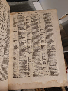 Concordantiae Bibliorum, 1485. Koberger Concordance with a Beautiful 11-Line Pen and Ink Initial, and Occasional Rubrication. Exceedingly Rare at Auction, and bearing the provenance of Windberg Abbey