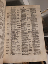 Load image into Gallery viewer, Concordantiae Bibliorum, 1485. Koberger Concordance with a Beautiful 11-Line Pen and Ink Initial, and Occasional Rubrication. Exceedingly Rare at Auction, and bearing the provenance of Windberg Abbey