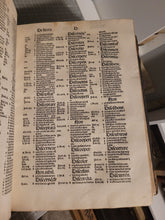 Load image into Gallery viewer, Concordantiae Bibliorum, 1485. Koberger Concordance with a Beautiful 11-Line Pen and Ink Initial, and Occasional Rubrication. Exceedingly Rare at Auction, and bearing the provenance of Windberg Abbey
