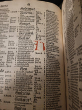 Load image into Gallery viewer, Concordantiae Bibliorum, 1485. Koberger Concordance with a Beautiful 11-Line Pen and Ink Initial, and Occasional Rubrication. Exceedingly Rare at Auction, and bearing the provenance of Windberg Abbey