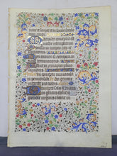 Load image into Gallery viewer, Leaf From an Extravagantly Illuminated Book of Hours, Paris, Circa 1440-1460. Folio 118 from the Office of the Dead. Masterfully Illuminated Manuscript by Jean Hancelin and the Master of Saint Stephen