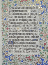 Load image into Gallery viewer, Leaf From an Extravagantly Illuminated Book of Hours, Paris, Circa 1440-1460. Folio 102 from the Office of the Dead. Masterfully Illuminated Manuscript by Jean Hancelin and the Master of Saint Stephen