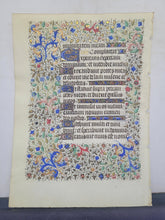 Load image into Gallery viewer, Leaf From an Extravagantly Illuminated Book of Hours, Paris, Circa 1440-1460. Folio 102 from the Office of the Dead. Masterfully Illuminated Manuscript by Jean Hancelin and the Master of Saint Stephen