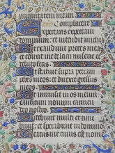 Load image into Gallery viewer, Leaf From an Extravagantly Illuminated Book of Hours, Paris, Circa 1440-1460. Folio 102 from the Office of the Dead. Masterfully Illuminated Manuscript by Jean Hancelin and the Master of Saint Stephen