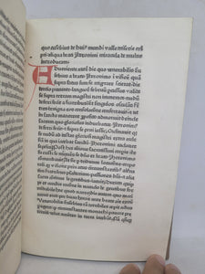 Epistola ad Cyrillum de magnificentiis Hieronymi; With; Epistola ad Augustinum de miraculis Hieronymi; With; Epistola ad Susannam lapsam et ad Heliodorum, Circa 1470. Early Trio of Tracts with Pseudo Attributions