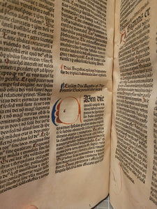 Opuscula, 1489. The Collected Short Works of Saint Augustine, Including his Famed Confessions and Meditations, all Rubricated, and Heavily Annotated Throughout