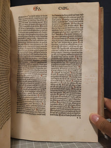 Opuscula, 1489. The Collected Short Works of Saint Augustine, Including his Famed Confessions and Meditations, all Rubricated, and Heavily Annotated Throughout