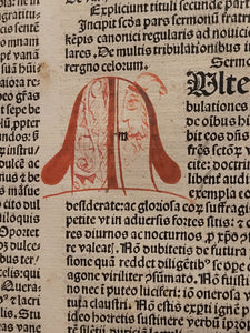 Opera: Sermones, Epistolae et alia Opuscula, 1494. The Complete Works of Kempis Including His Imitation of Christ and Meditations on the Incarnation of Christ, Nicely Rubricated