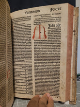 Load image into Gallery viewer, Opera: Sermones, Epistolae et alia Opuscula, 1494. The Complete Works of Kempis Including His Imitation of Christ and Meditations on the Incarnation of Christ, Nicely Rubricated