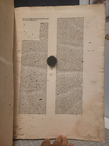 Super I et II Decretalium, 1489. Volume 2 of 2. Extraordinarily Rare, and With 12th Century Manuscript Waste with Neumes