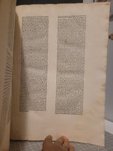 Load image into Gallery viewer, Super I et II Decretalium, 1489. Volume 2 of 2. Extraordinarily Rare, and With 12th Century Manuscript Waste with Neumes
