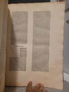 Super I et II Decretalium, 1489. Volume 2 of 2. Extraordinarily Rare, and With 12th Century Manuscript Waste with Neumes