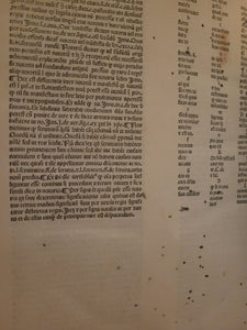 Super I et II Decretalium, 1489. Volume 2 of 2. Extraordinarily Rare, and With 12th Century Manuscript Waste with Neumes