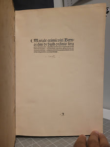 Mariale; With; Officium et missa Immaculatae Conceptionis BMV, 1496. Marian Theology