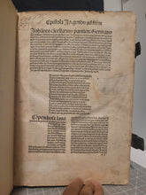 Load image into Gallery viewer, Opera. Prima and Secunda, 1488. Volumes 1-2 of 3 of the Works of the Jean Gerson in One Volume, with Part of the Original Boards Preserved