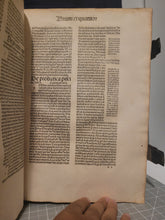 Load image into Gallery viewer, Opera. Prima and Secunda, 1488. Volumes 1-2 of 3 of the Works of the Jean Gerson in One Volume, with Part of the Original Boards Preserved